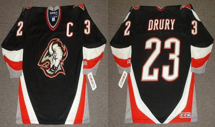 2019 Men Buffalo Sabres #23 Drury black CCM NHL jerseys